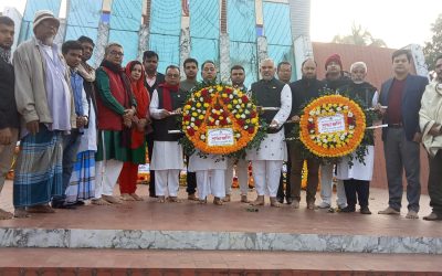 মহান বিজয় দিবসে শফিউল আলম চৌধুরী নাদেলের শ্রদ্ধা নিবেদন