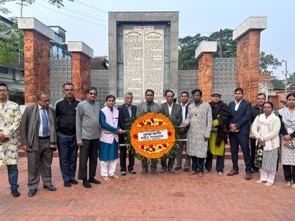 জাতির সূর্য সন্তানদের আত্মত্যাগ কখনও বৃথা যাবে না: এমইউ ভিসি প্রফেসর ড. মোহাম্মদ জহিরুল হক