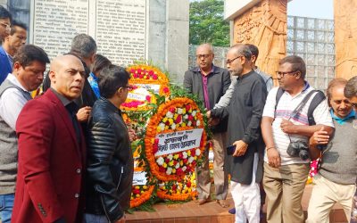 শহীদ বুদ্ধিজীবী দিবসে সিলেট জেলা প্রেসক্লাবের শ্রদ্ধাঞ্জলি