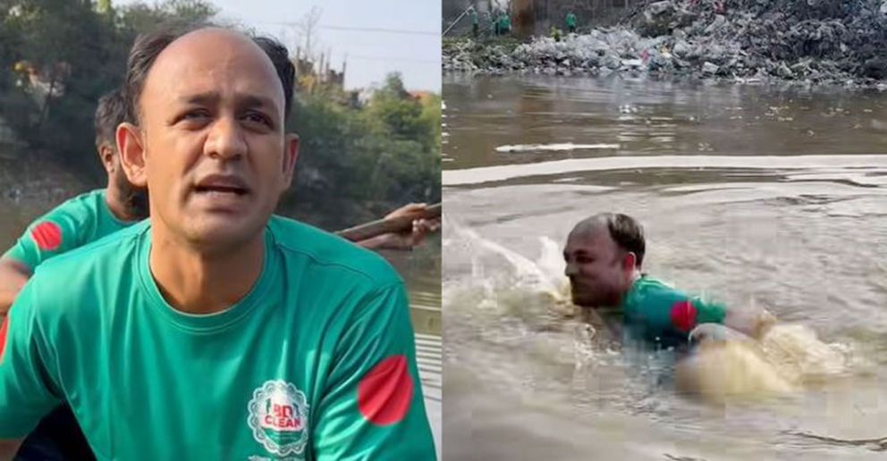 পুরাতন খোয়াই নদীর ময়লা-আবর্জনা অপসারণ করলেন ব্যারিস্টার সৈয়দ সায়েদুল হক সুমন এমপি