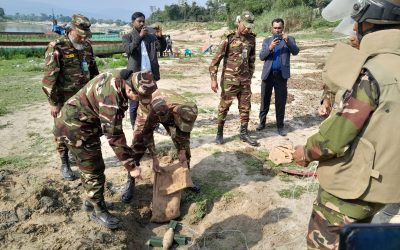 গোয়াইনঘাটে উদ্ধার হওয়া মর্টারশেলটি নিস্ক্রিয় করল সেনাবাহিনী