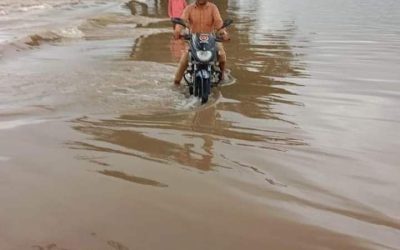 গোয়াইনঘাটে পাহাড়ি ঢলে আকস্মিক বন্যায় নিম্নাঞ্চল প্লাবিত