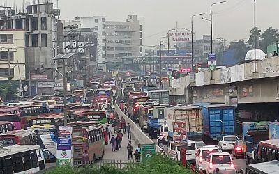 গাজীপুুরে যানজটে ঈদযাত্রায় বিড়ম্বনা