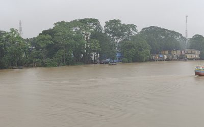 তৃতীয় দফার বন্যায় প্লাবিত গোয়াইনঘাট পানি বন্দি ১২৯ গ্রামের মানুষ