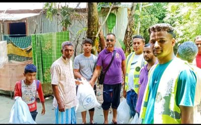 শান্তিগঞ্জে সেবা ফাউন্ডেশন ইউকের তত্ত্বাবধানে ৪শ পরিবারের মাঝে ত্রাণ বিতরণ