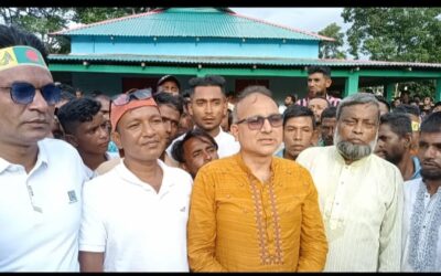 শান্তিগঞ্জে ব্যারিস্টার আনোয়ার হোসেনের উদ্যোগে শান্তি ও সম্প্রীতির মিছিল, মানুষের ঢল