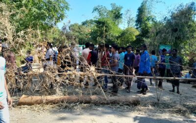 গোয়াইনঘাটে ড্রেজার মেশিন দিয়ে বালু উত্তোলন বন্ধে সারী-গোয়াইনঘাট সড়ক অবরোধ