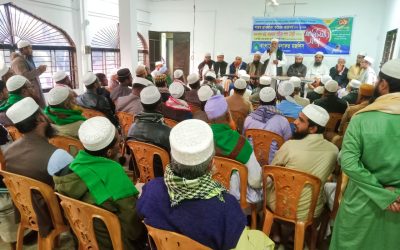 জগন্নাথপুরে এডভোকেট মাওলানা শাহিনুর পাশা চৌধুরীর সাথে শায়েখ মাওলানা ফয়েজ আহমদের মতবিনিময়