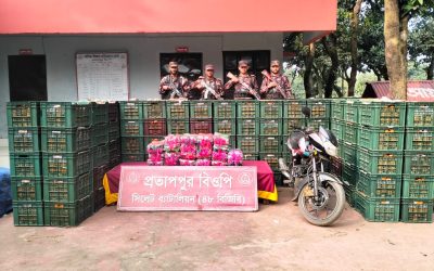 সিলেট সীমান্তে ১ কোটি ২১ লাখ টাকার ভারতীয় চোরাই পণ্য জব্দ