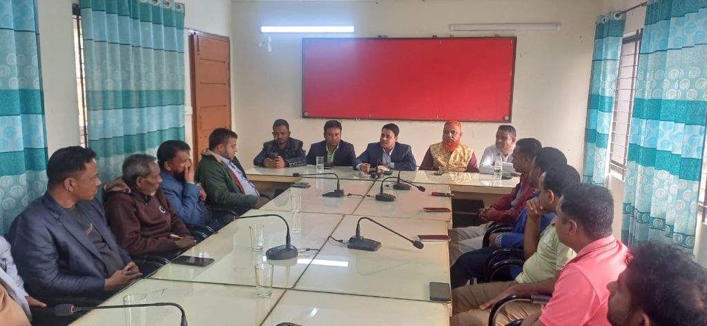 গোয়াইনঘাট প্রেসক্লাব সদস্যদের সাথে নবাগত ইউএনও’র মতবিনিময়