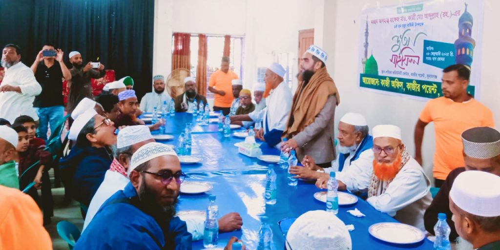 সুনামগঞ্জ জেলা মুসলিম নিকাহ রেজিষ্টার সমিতির মাসিক সভা ও কাজী আব্দুল্লাহ (র:)এর ৬ষ্ঠ মৃত্যু দিবসে দোয়া মাহফিল অনুষ্ঠিত
