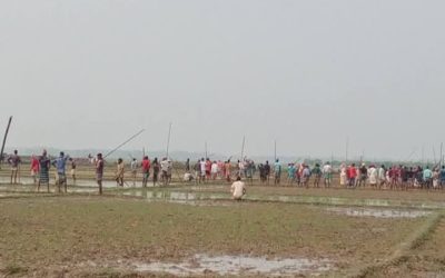হাওরের সীমানা নিয়ে দুই গ্রামবাসীর মারামারির প্রস্তুতি