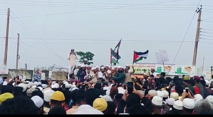 ফিলিস্তিনে গণহত্যার প্রতিবাদে সুনামগঞ্জের সর্বস্তরের তৌহিদি জনতার আয়োজনে বিক্ষোভ মিছিল ও প্রতিবাদ সভা অনুষ্ঠিত
