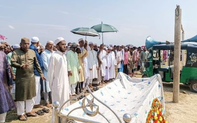 শান্তিগঞ্জের পূর্ব বীরগাঁও ইউপি চেয়ারম্যানের দাফন সম্পন্ন