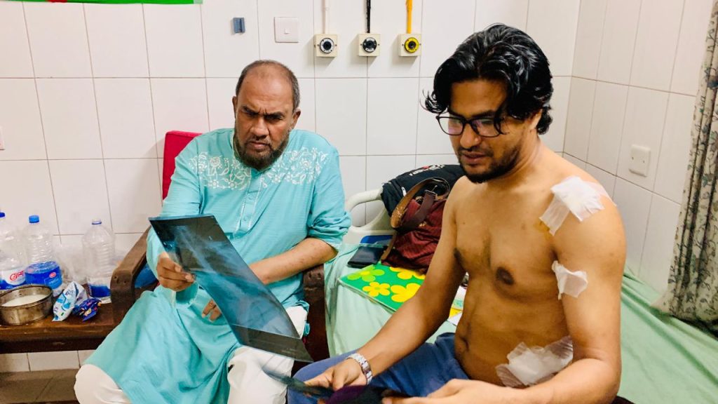 গণঅভ্যুত্থানে আহত গোয়াইনঘাটের মতিন চক্ষু ঝুঁকিতে, জীবন সংকটে: কাইয়ুম চৌধুরী