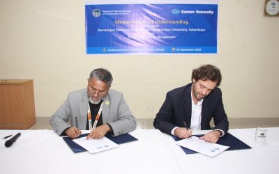 ইস্টার্ন ইউনিভার্সিটি ও উজবেকিস্তানের সামারকান্দ স্টেট আর্কিটেকচার অ্যান্ড কনস্ট্রাকশন ইউনিভার্সিটির মধ্যে সমঝোতা স্মারক স্বাক্ষর