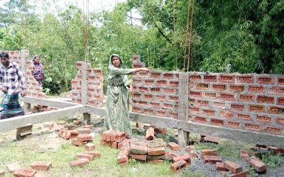গোয়াইনঘাটে প্রতিপক্ষের হামলায় নির্মানাধীন ঘর ভাঙচুর- থানায় অভিযোগ