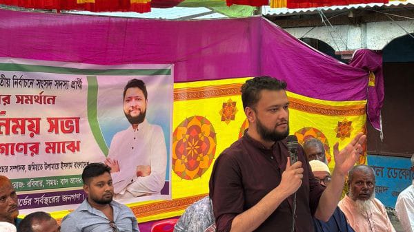 দুর্গাপূজায় সারাদেশে হিন্দুদের সর্বোচ্চ নিরাপত্তা দিতে হবে : জগন্নাথপুরে তালহা আলম
