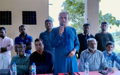 শান্তিগঞ্জের ঘোড়াডুম্বুরে বিএনপি কর্মীসভা