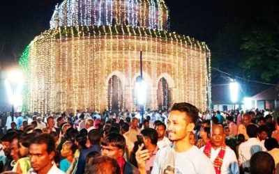 কাহারোলে ঐতিহাসিক কান্তজিউ  মন্দির প্রাঙ্গণে মাস ব্যাপী রাস পূর্ণিমা মেলা শুরু 