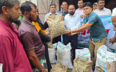 আমতলীতে ১২ হাজার ৬০ জন ক্ষুদ্র ও প্রান্তিক কৃষক পেল সার ও বীজ