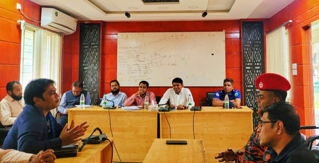 শান্তিগঞ্জে আগাম বন্যার পূর্বাভাসে উপজেলা দুর্যোগ ব্যবস্থাপনা কমিটির সভা