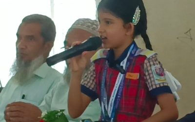 আন্তর্জাতিক ইংলিশ অলিম্পিয়াডে এশিয়া মহাদেশে প্রথম হওয়ায় সামিনা নুর তাজকে সংবর্ধনা