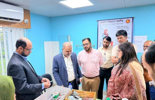 শান্তিগঞ্জ উপজেলা স্বাস্থ্য কমপ্লেক্স পরিদর্শনে স্বাস্থ্য অধিদপ্তরের অতিরিক্ত মহাপরিচালক