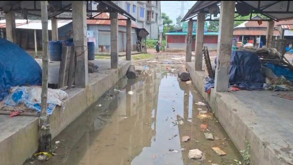 গাজীপুরে ভগ্নদশায় ৬০ বছরের পুরোনো হাট রক্ষার দাবী ব্যবসায়ীদের