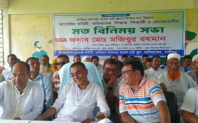 কালিয়াকৈরে ভাউমান-টালাবহ মডেল হাইস্কুলের শিক্ষার মান উন্নয়নে এমপির মতবিনিময় সভা অনুষ্ঠিত
