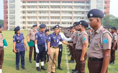 গাজীপুর পুলিশ লাইন্স প্যারেড গ্রাউন্ডে মাস্টার প্যারেড অনুষ্ঠিত