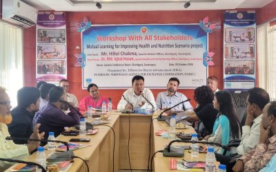শান্তিগঞ্জে স্বাস্থ্য ও পুষ্টি পরিস্থিতির উন্নয়নে অংশীজনদের কর্মশালা